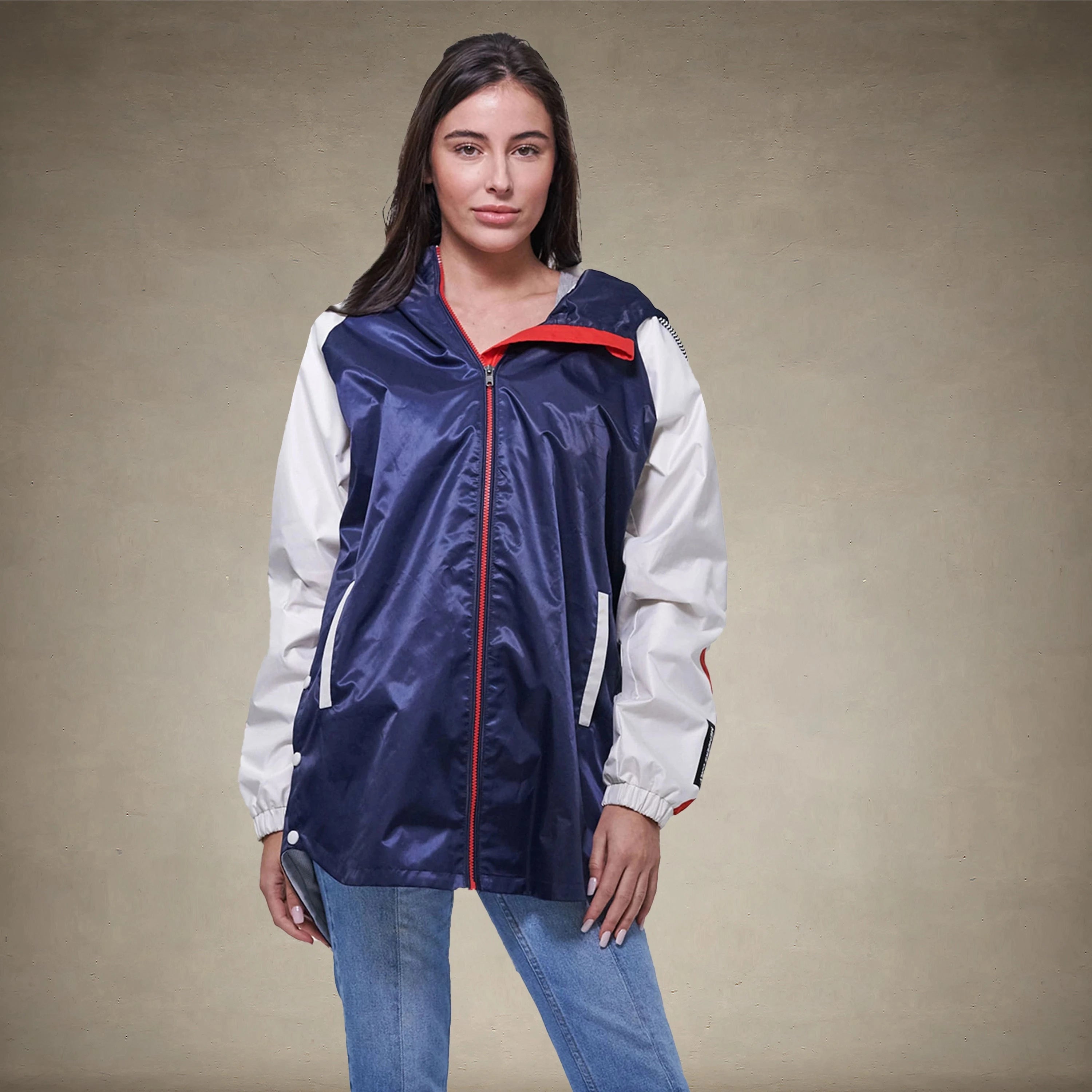 Women's Long Satin Twill Jacket - FINAL SALE Womens Jacket Members Only® 