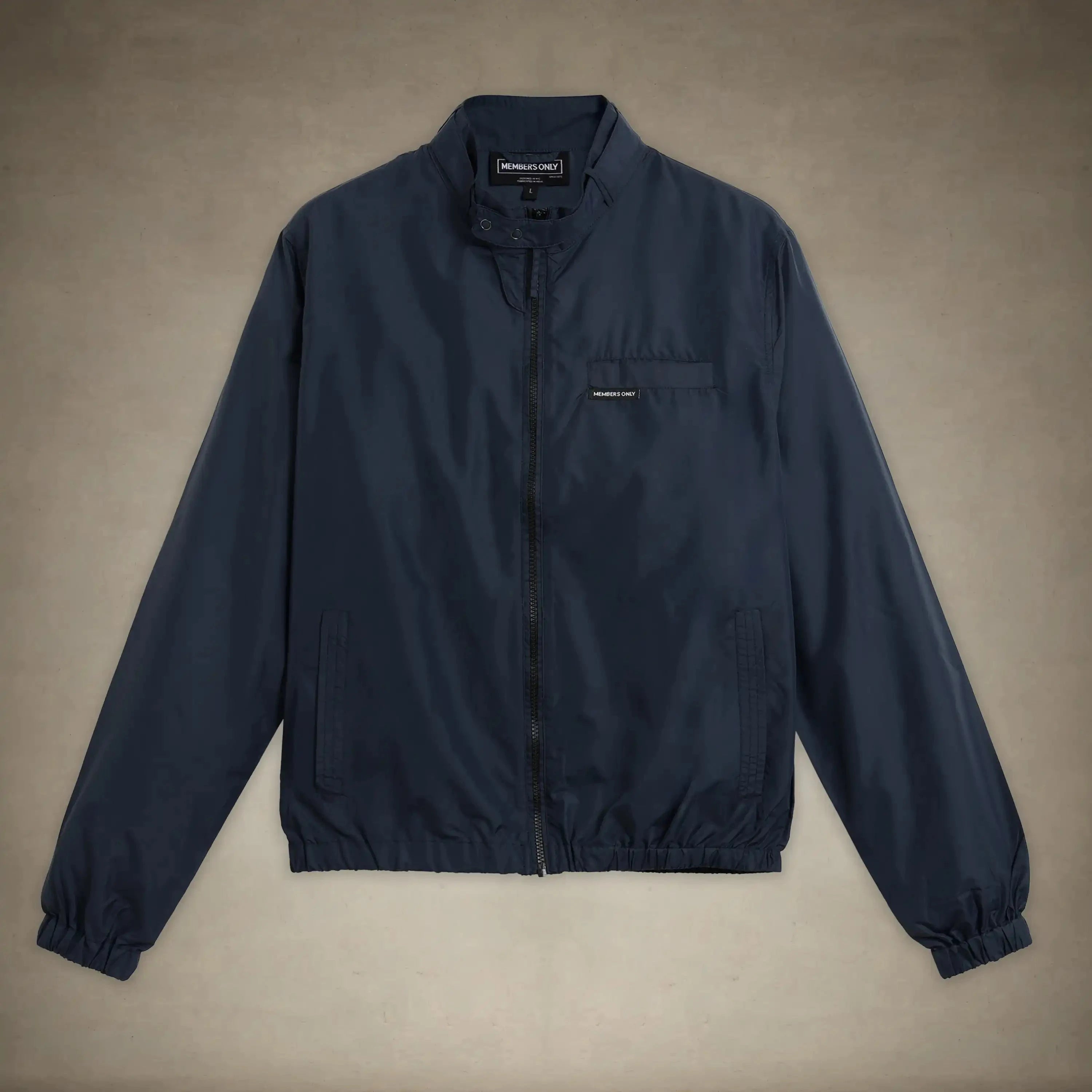 women's oversized packable windbreaker jacket small navy